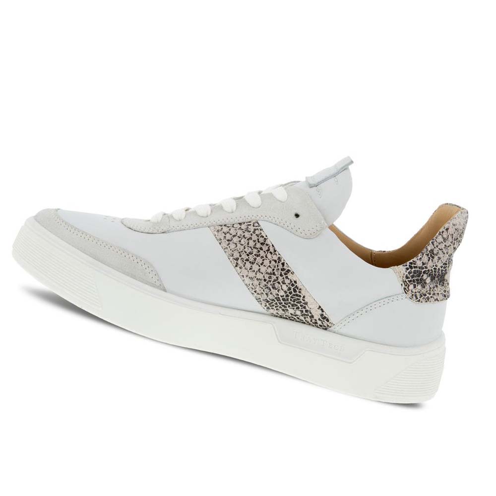 Women's Ecco Street Tray Street Sneakers Grey White | USA 262AHK